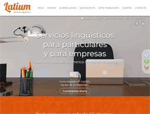 Tablet Screenshot of latiumweb.com